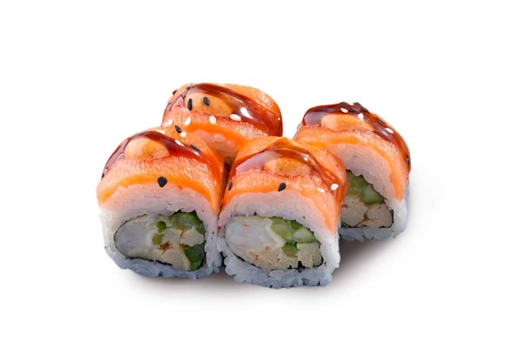 Тери Маки с форелью и креветкой