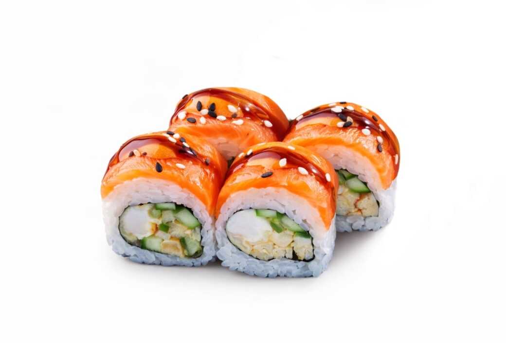 Тери Маки с форелью и креветкой