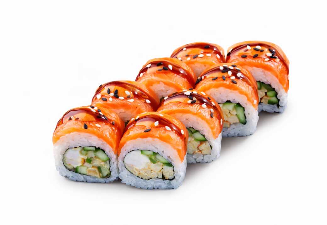 Тери Маки с форелью и креветкой