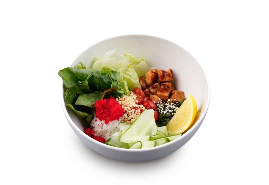 Поке с курицей терияки