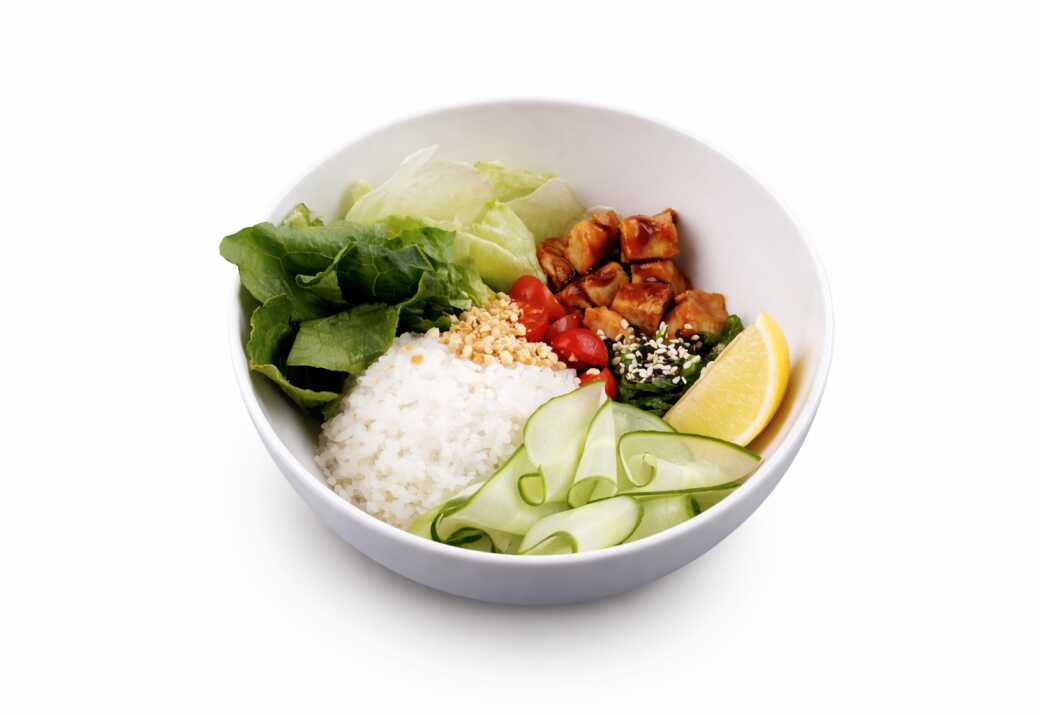 Поке с курицей терияки